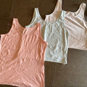 Set of 3 J. Jill Pastel Summer Tank Tops